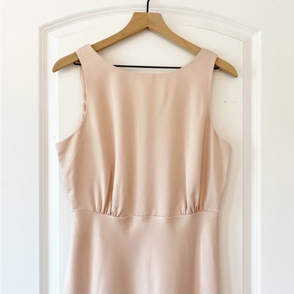 BHLDN SACHIN + BABI Beckett Satin Blouson Formal Gown In Oyster NWT Evening - Picture 10 of 15